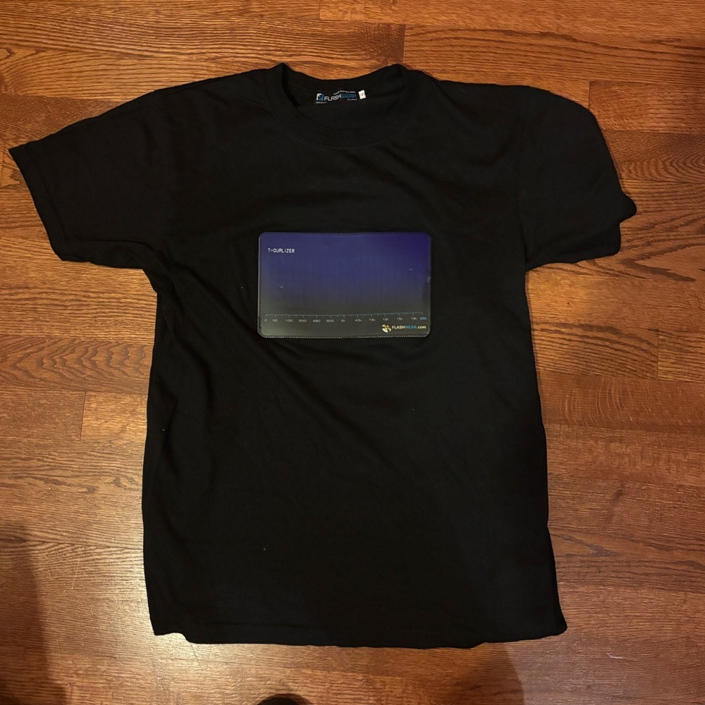 Cool shirt with sounds bars digital sound activated